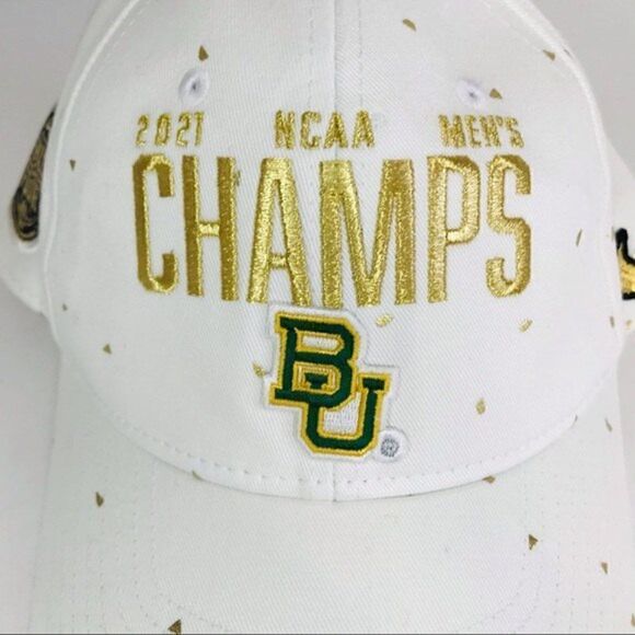 New! Nike Baylor Bears 2021 NCAA Basketball National Champions Adjustable Hat - Picture 6 of 13